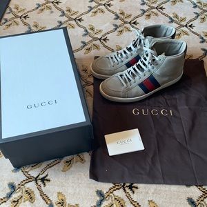 Men’s Grey Gucci Hightops